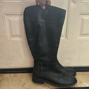 American Eagle Black Knee-High Boots Size 10W